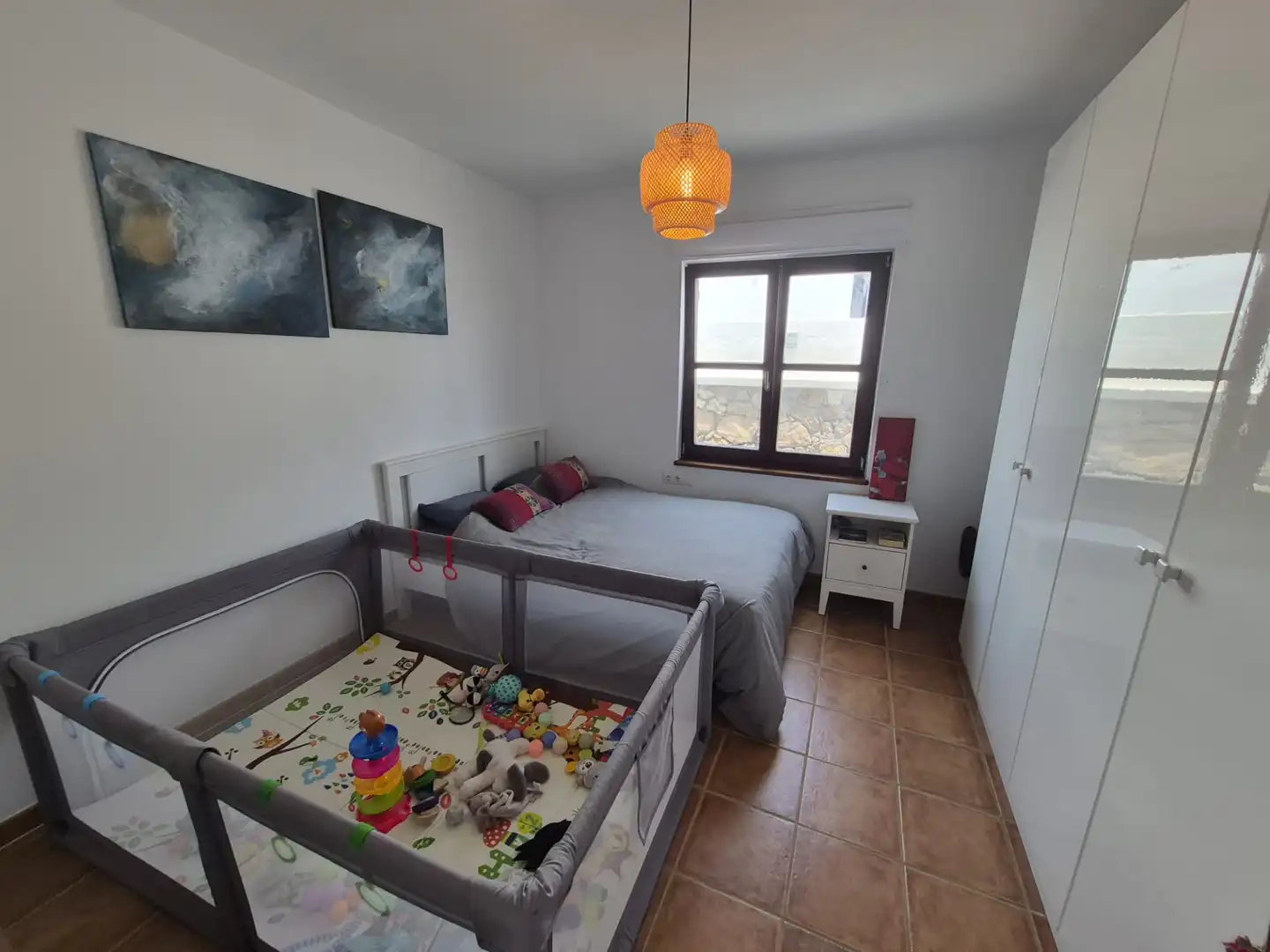 Dormitori de Casa o xalet en venda en San Bartolomé amb Aire condicionat, Jardí privat i Terrassa