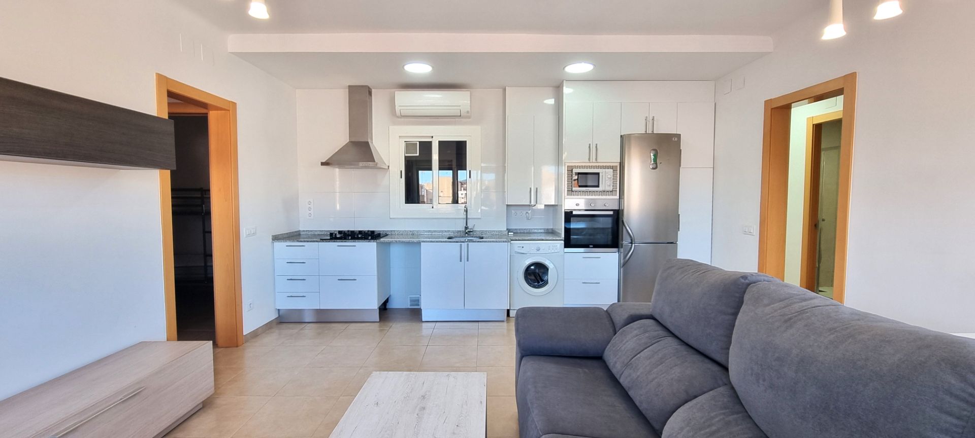 Kitchen of Flat for sale in Badalona  with Air Conditioner