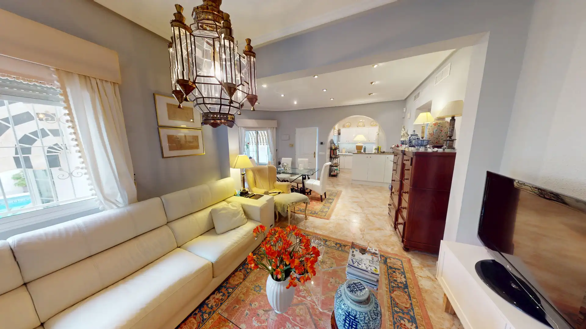 Sala d'estar de Casa o xalet en venda en Rojales amb Aire condicionat, Calefacció i Jardí privat