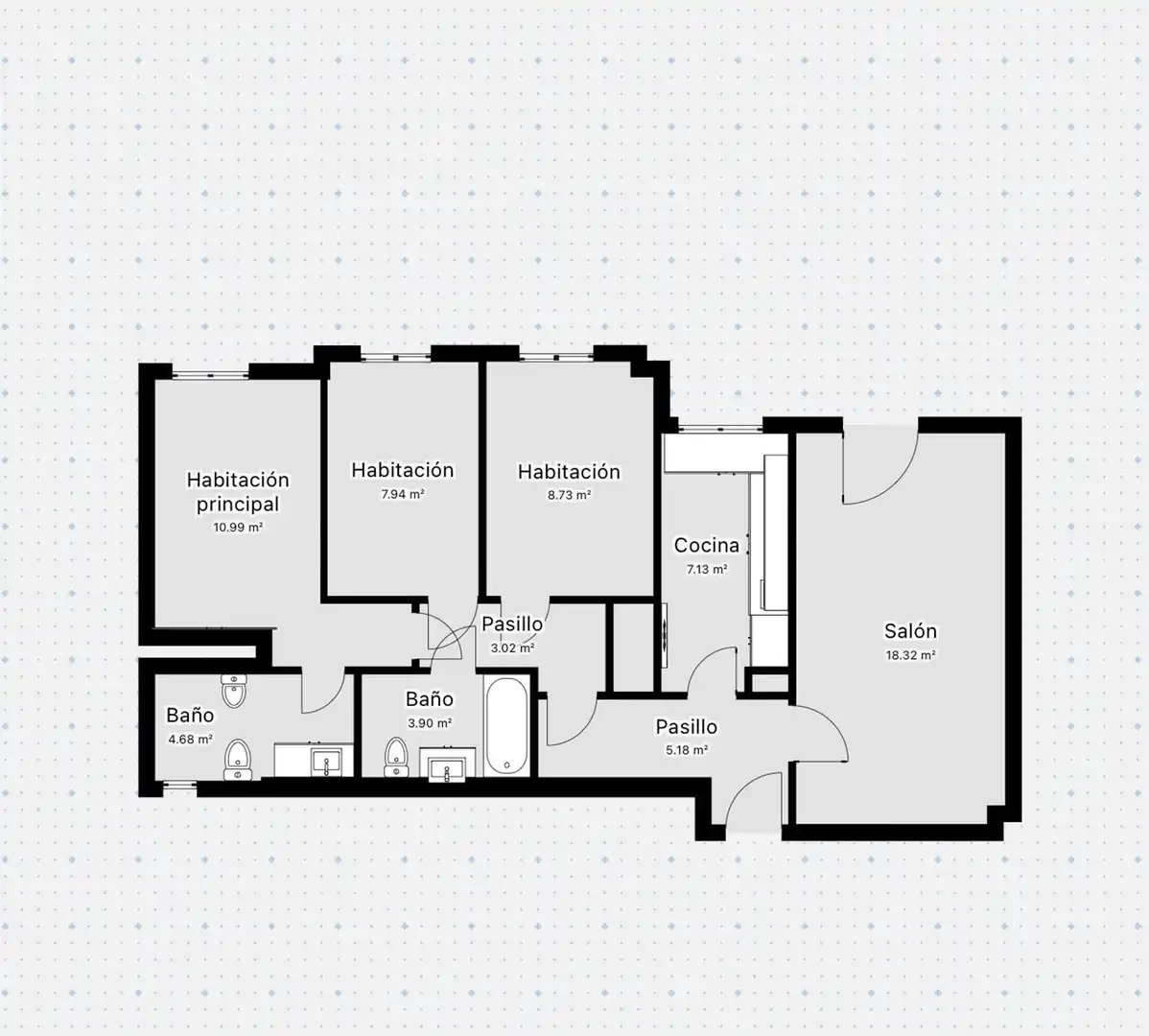 Piso en venta en Córdoba con Aire acondicionado, Calefacción y Terraza