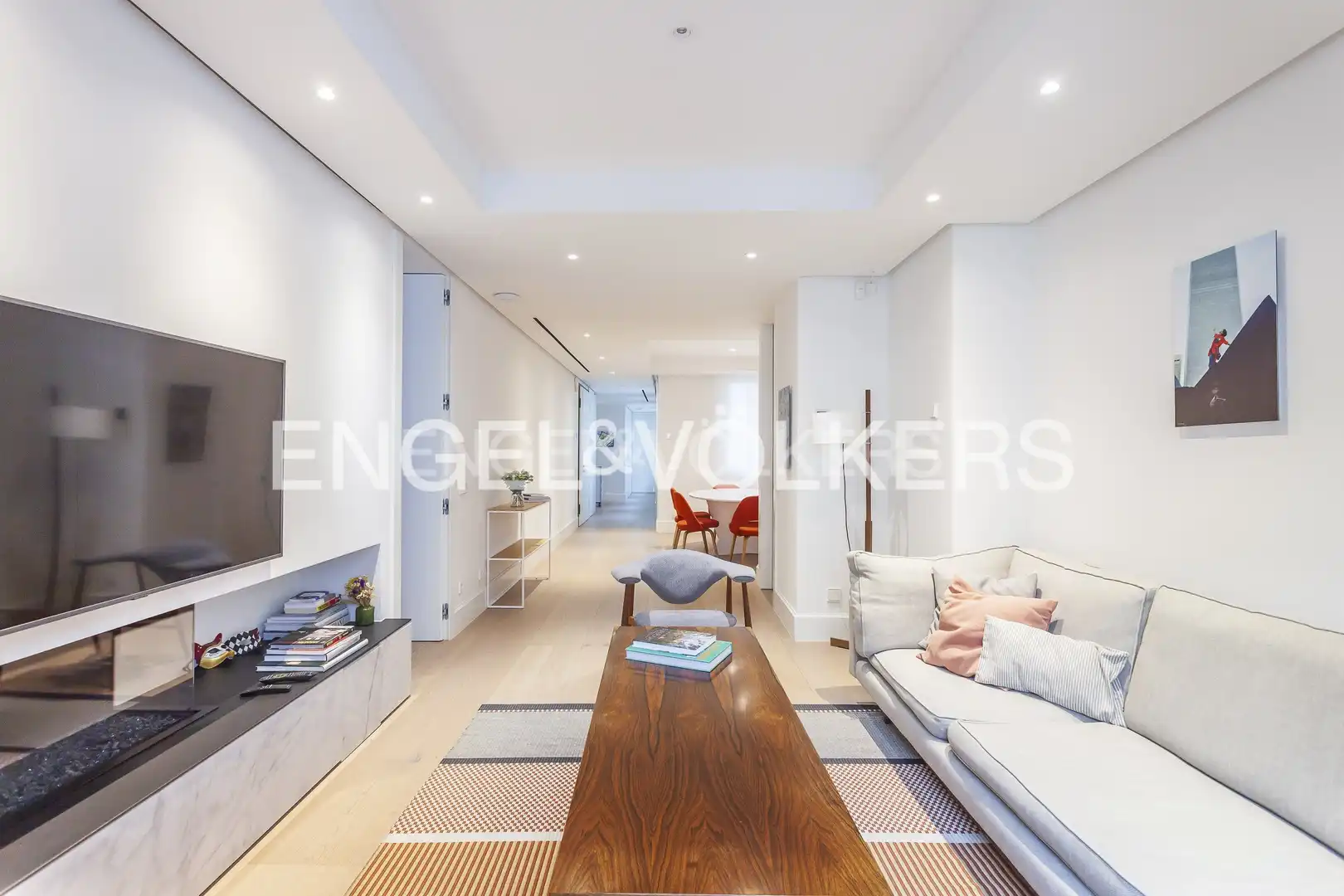 Wohnzimmer von Wohnung zum Verkauf in Madrid mit Klimaanlage, Heizung und Parkett