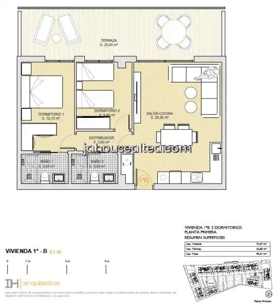 Appartement compact avec piscine à vendre à Balcón de Finestrat - Terra Marina, imagen 14