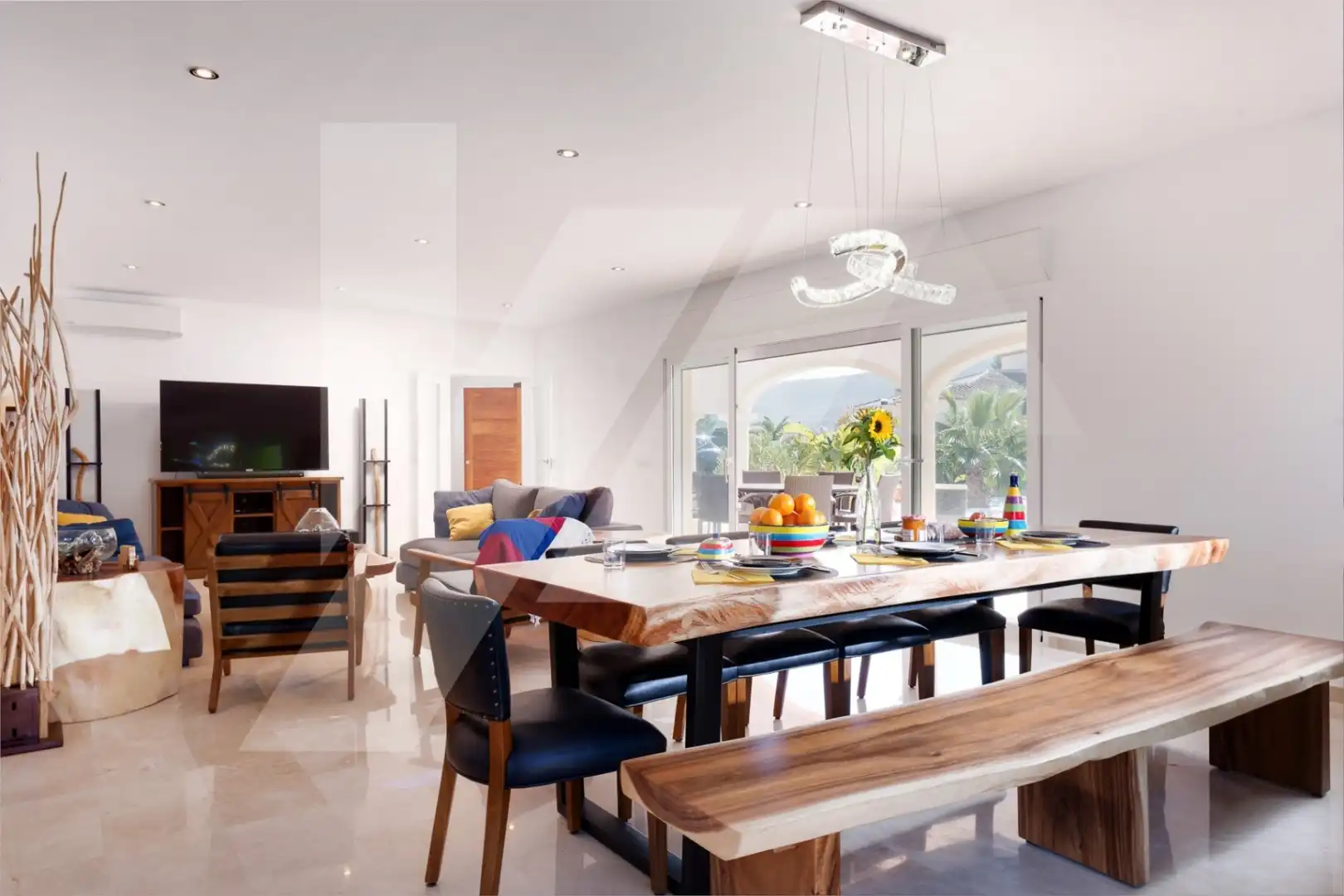 Dining room of Houses for sale in Jávea / Xàbia  with Air Conditioner, Heating and Private garden