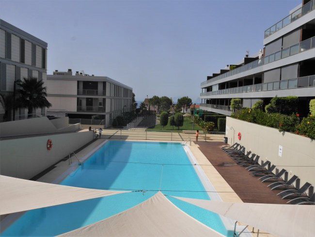Swimming pool of Apartment to rent in Manilva  with Air Conditioner, Heating and Terrace