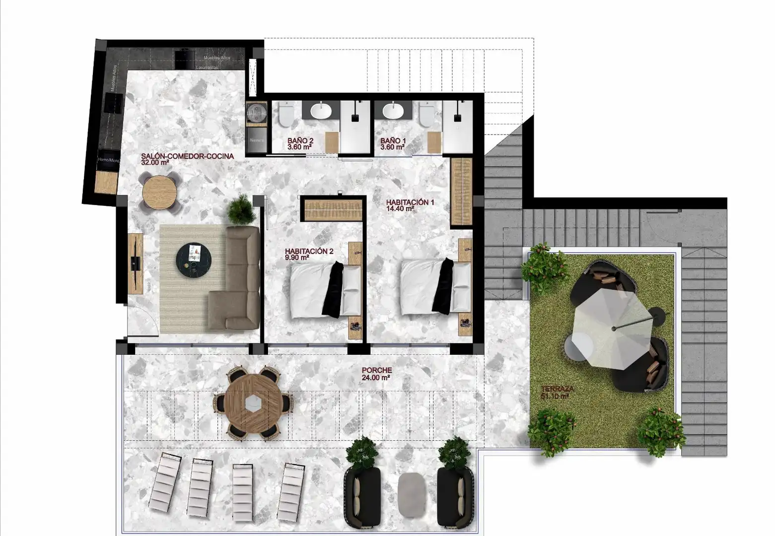 Attique avec piscine à vendre à Finestrat Pueblo, imagen 10
