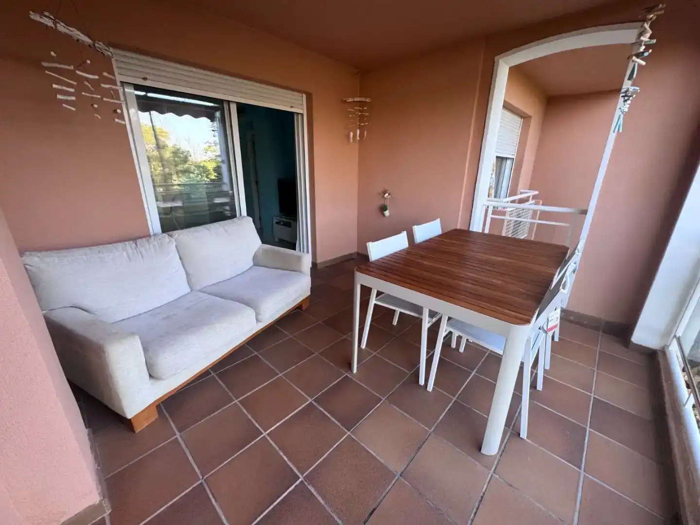 Terrace of Apartments for rent in Oliva  with Air Conditioner, Swimming Pool and Balcony