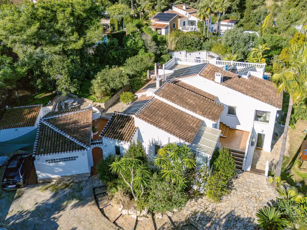 Vista exterior de Casa o chalet en venta en Jávea / Xàbia con Aire acondicionado, Jardín privado y Terraza