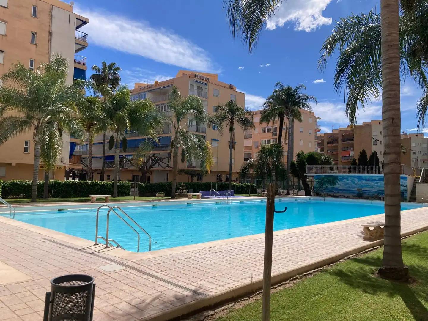 Swimming pool of Flat for sale in La Pobla de Farnals  with Air Conditioner, Private garden and Furnished