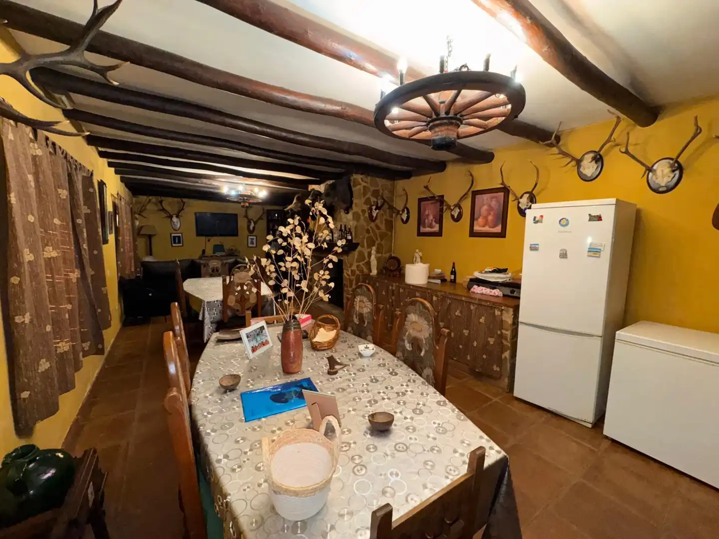 Comedor de Finca rústica en venta en Villanueva del Trabuco con Jardín privado, Trastero y Piscina