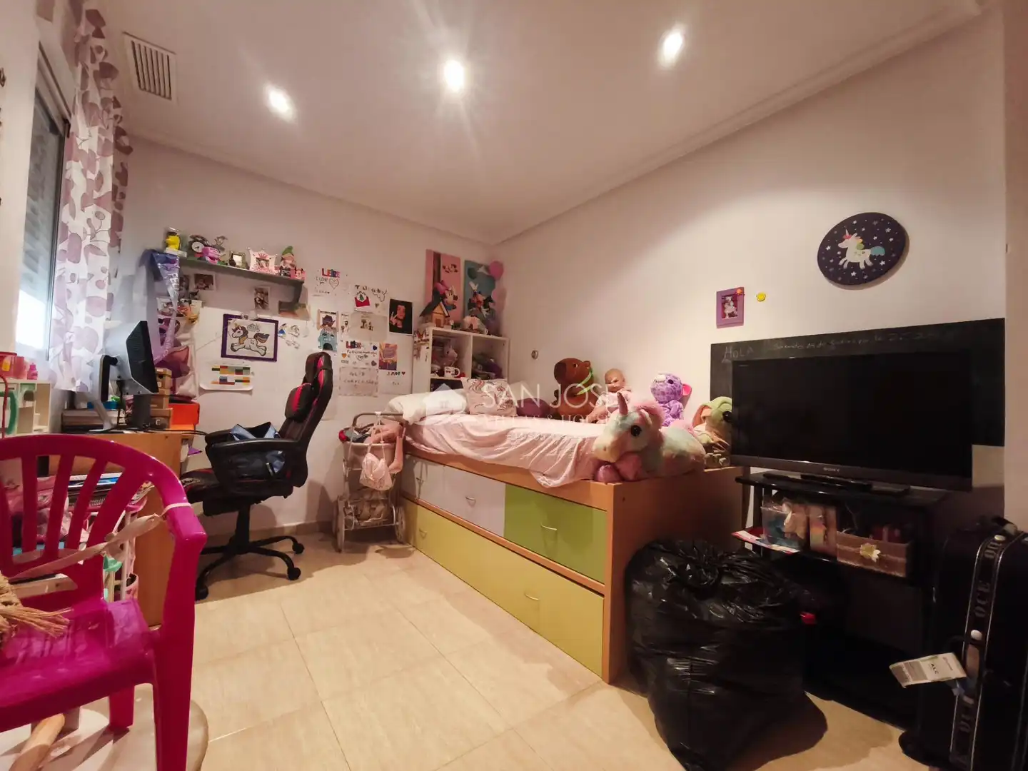Bedroom of Flat for sale in Aspe  with Air Conditioner, Heating and Balcony