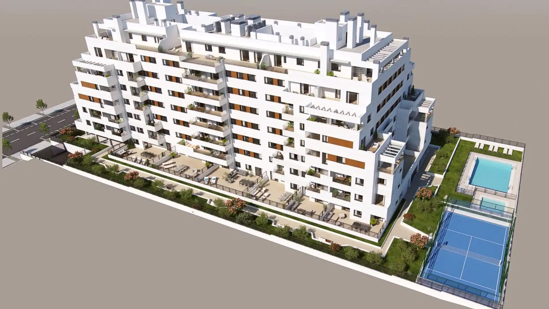 Vista exterior de Piso en venta en  Madrid Capital con Aire acondicionado, Terraza y Trastero