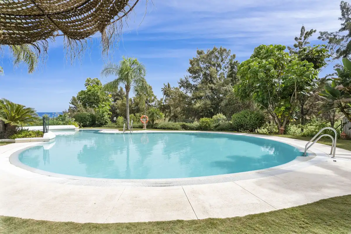 Piscina de Planta baja en venta en Mijas con Aire acondicionado, Calefacción y Terraza