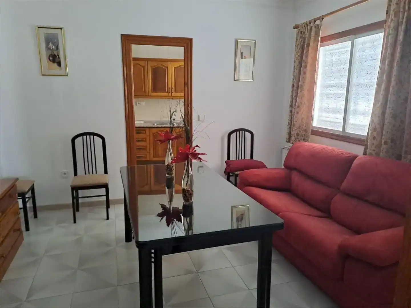 Living room of Flat for rent in Osuna  with Storage room, Furnished and Balcony