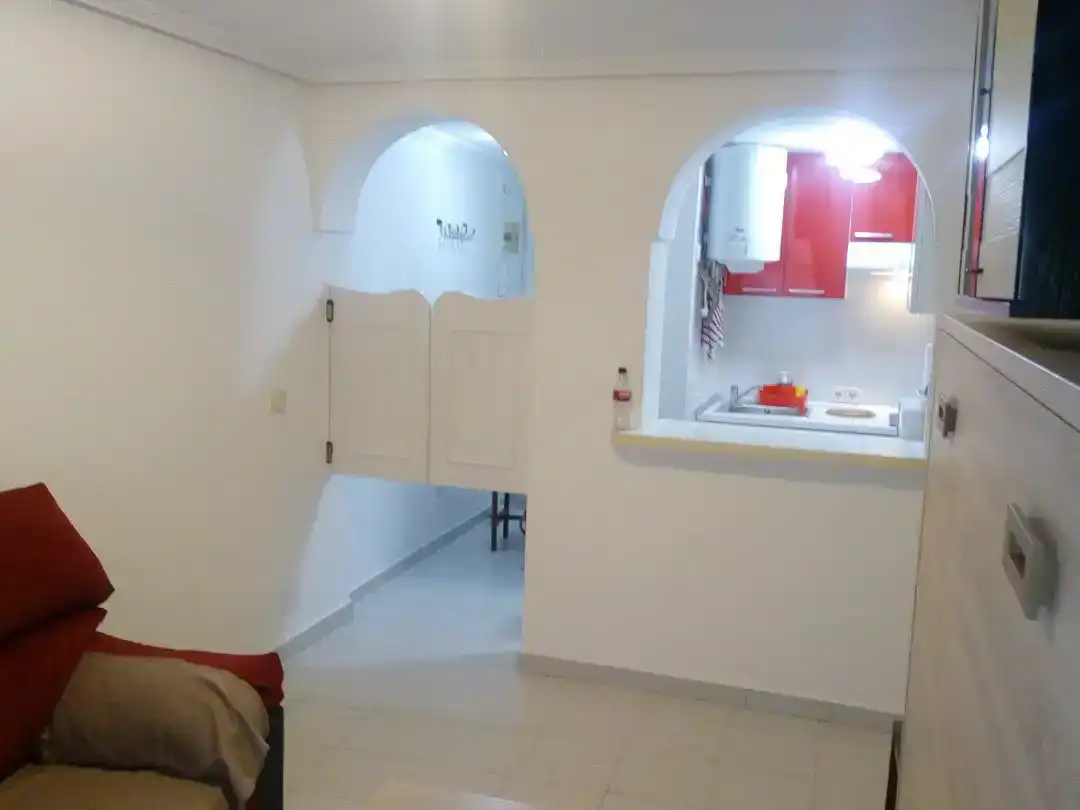 Kitchen of Study for rent in Madrid  with Furnished and Balcony