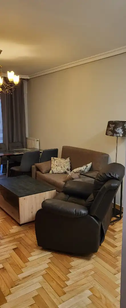 Sala de estar de Apartamento de alquiler en Vigo  con Calefacción, Parquet y Amueblado