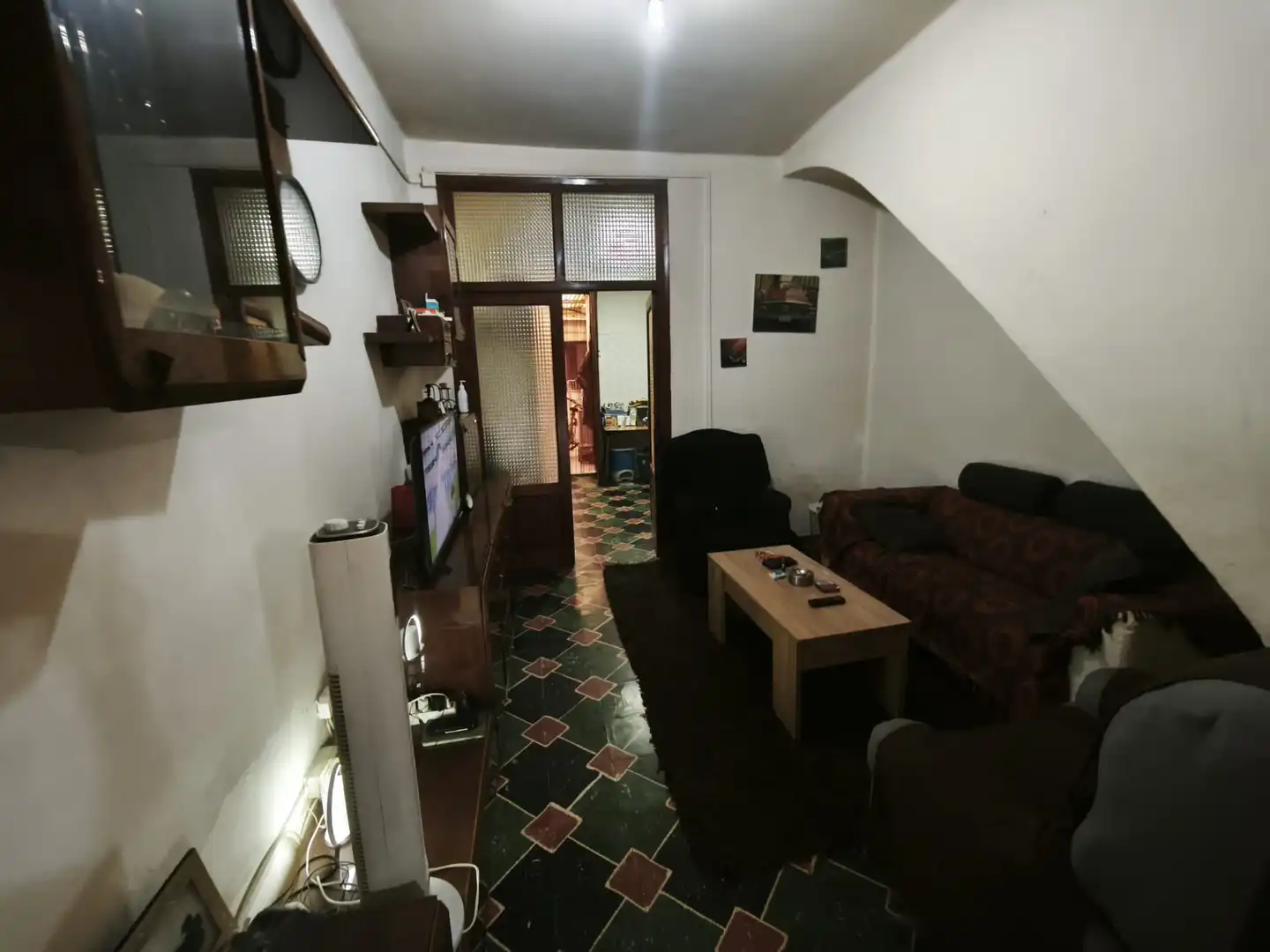 Sala d'estar de Casa adosada en venda en Gandia amb Calefacció, Terrassa i Forn