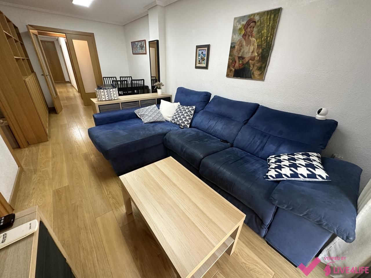 Living room of Flat for rent in  Valencia Capital  with Air Conditioner, Heating and Terrace