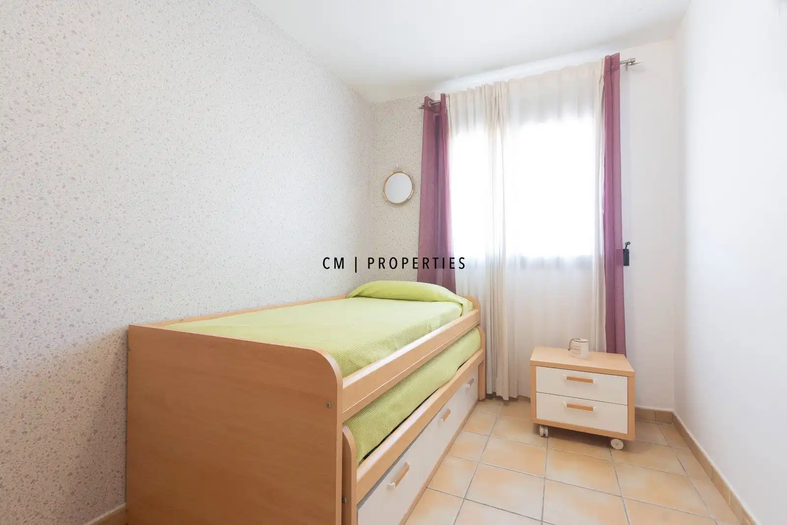 Schlafzimmer von Dachboden zur Miete in Canet d'En Berenguer mit Klimaanlage, Heizung und Terrasse
