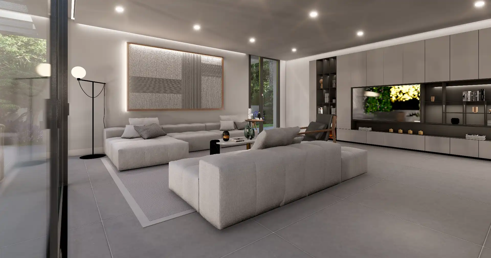 Sala d'estar de Casa o xalet en venda en Las Rozas de Madrid amb Aire condicionat, Calefacció i Jardí privat