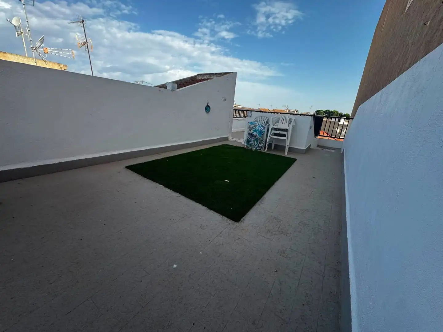 Terrace of Duplexes for sale in San Pedro del Pinatar  with Air Conditioner, Private garden and Storage room