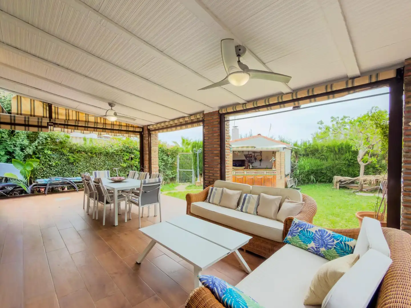 Terrace of Detached homes for sale in Mijas  with Air Conditioner, Heating and Private garden