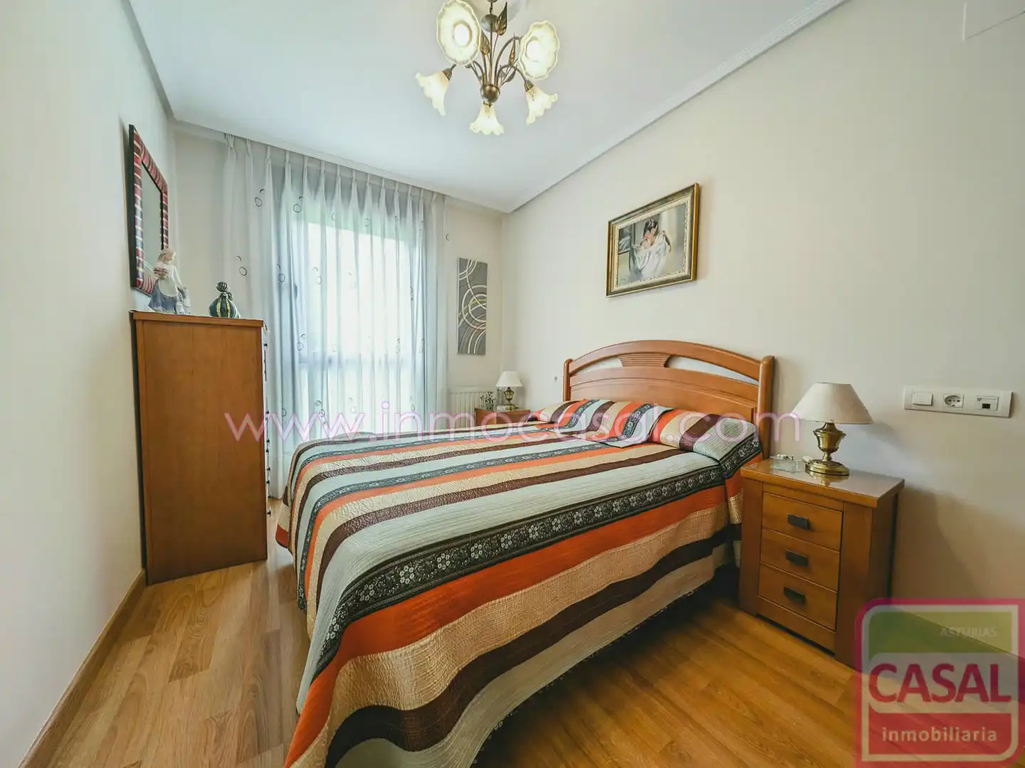Bedroom of Flat for sale in Aller  with Heating, Storage room and Furnished