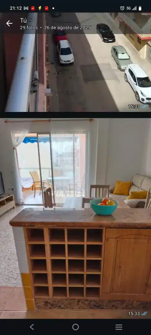 Terrasse von Wohnung zur Miete in Sueca mit Klimaanlage und Balkon