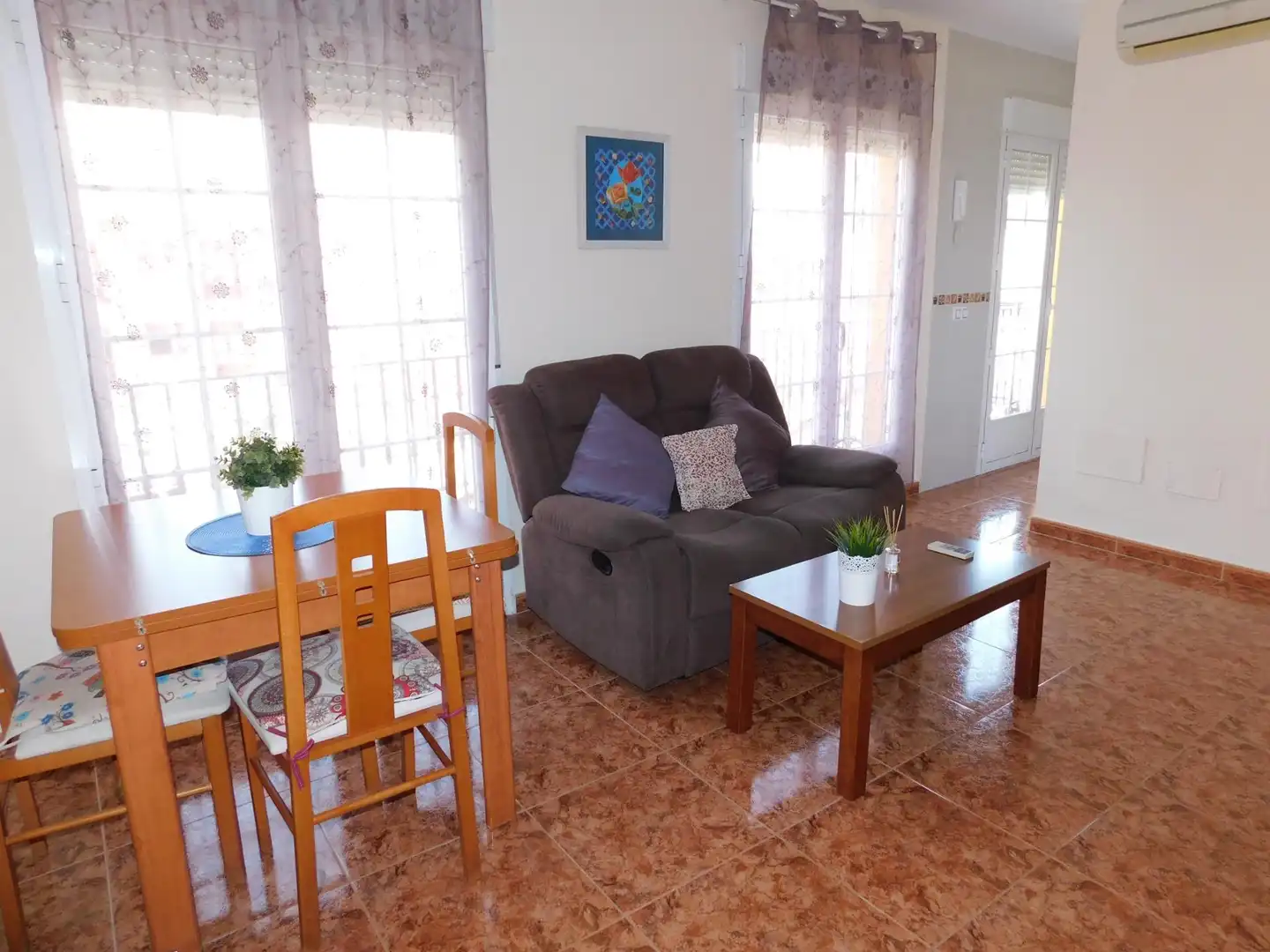 Living room of Flat for rent in Illescas  with Air Conditioner, Heating and Furnished