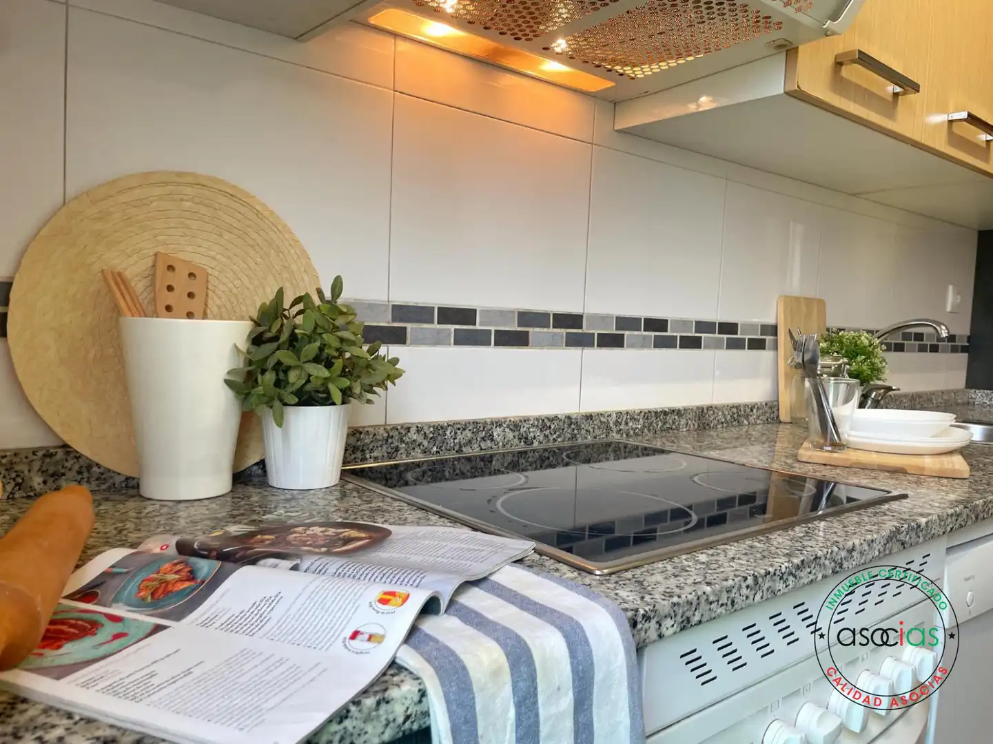 Kitchen of Flat for sale in Gijón   with Heating, Parquet flooring and Storage room