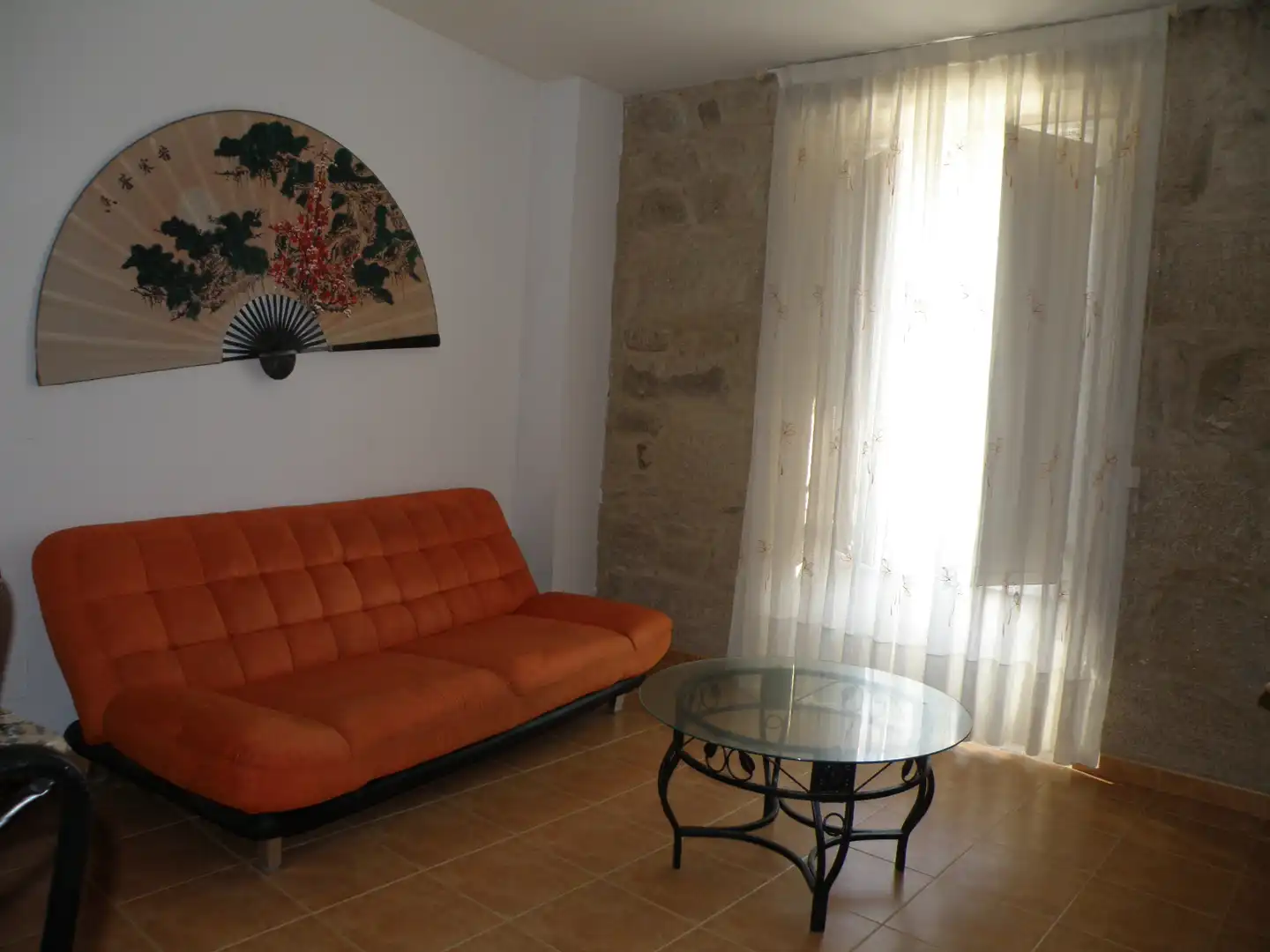 Sala d'estar de Apartament de lloguer en Padrón amb Parquet, Moblat i Forn