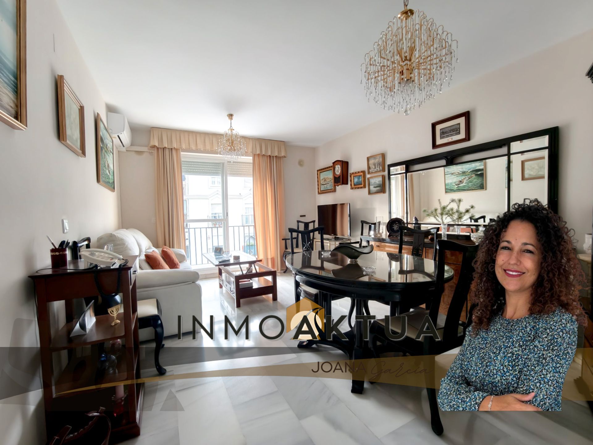 Sala d'estar de Pis en venda en Jerez de la Frontera amb Aire condicionat, Moblat i Balcó