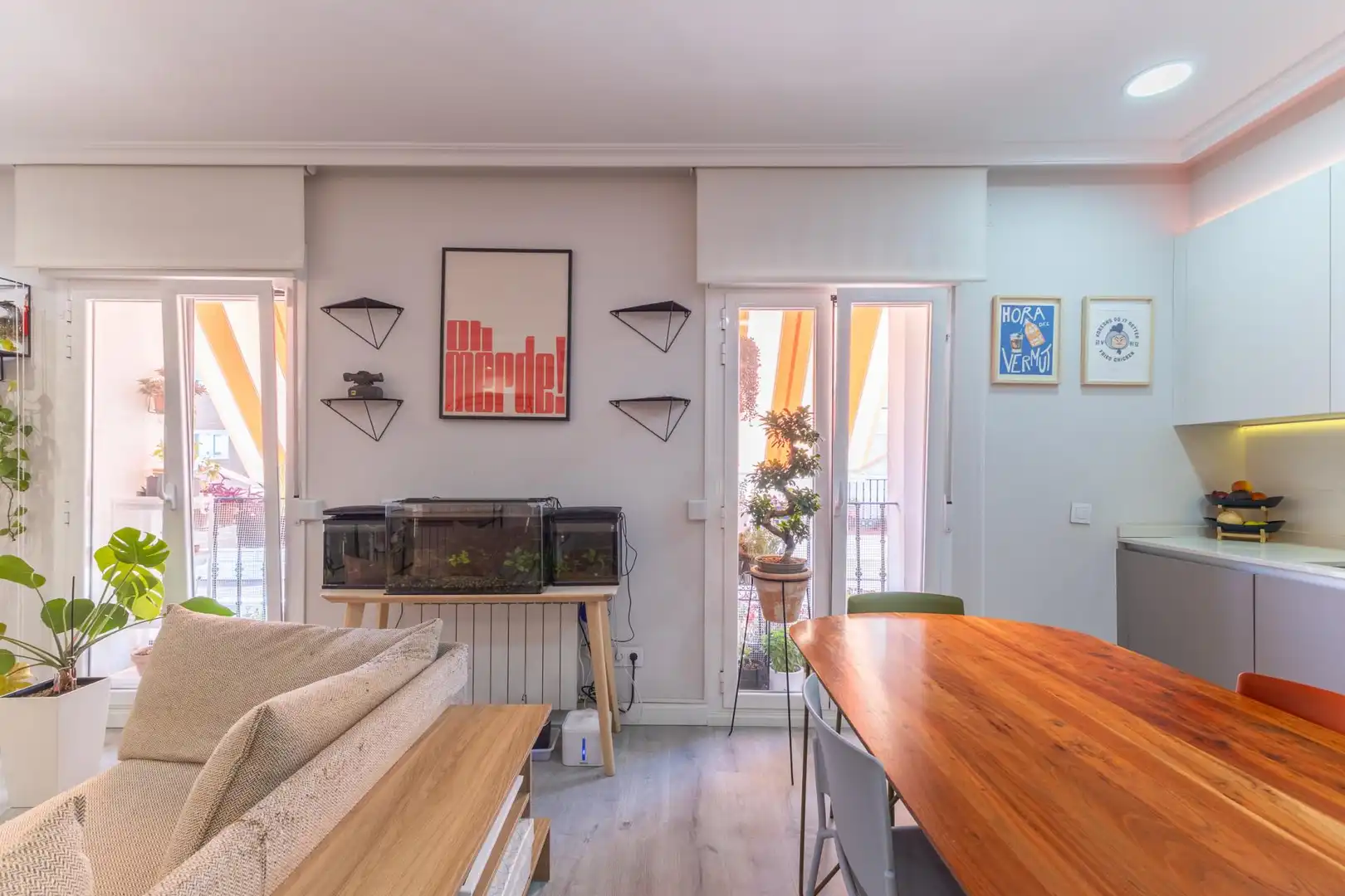 Sala de estar de Apartamento de alquiler en Madrid con Calefacción, Amueblado y Balcón