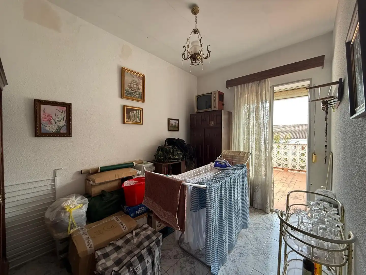 Sala de estar de Casa adosada en venta en Mérida con Aire acondicionado, Calefacción y Trastero
