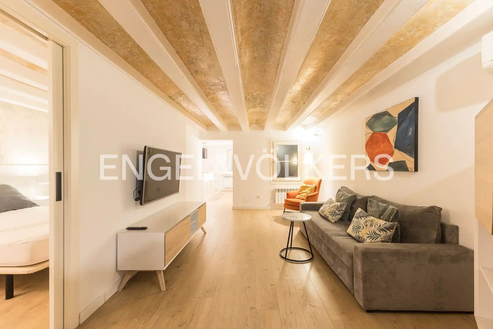 Sala de estar de Piso en venta en Barcelona con Aire acondicionado, Calefacción y Terraza