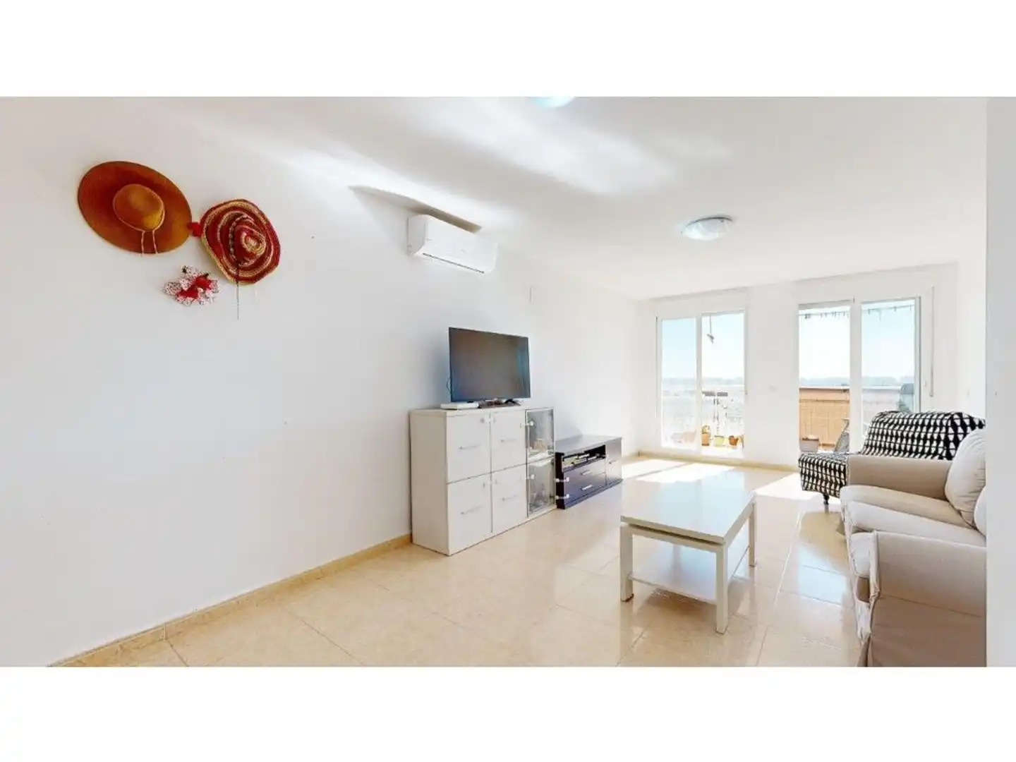 Sala de estar de Piso en venta en Moncofa con Aire acondicionado y Balcón