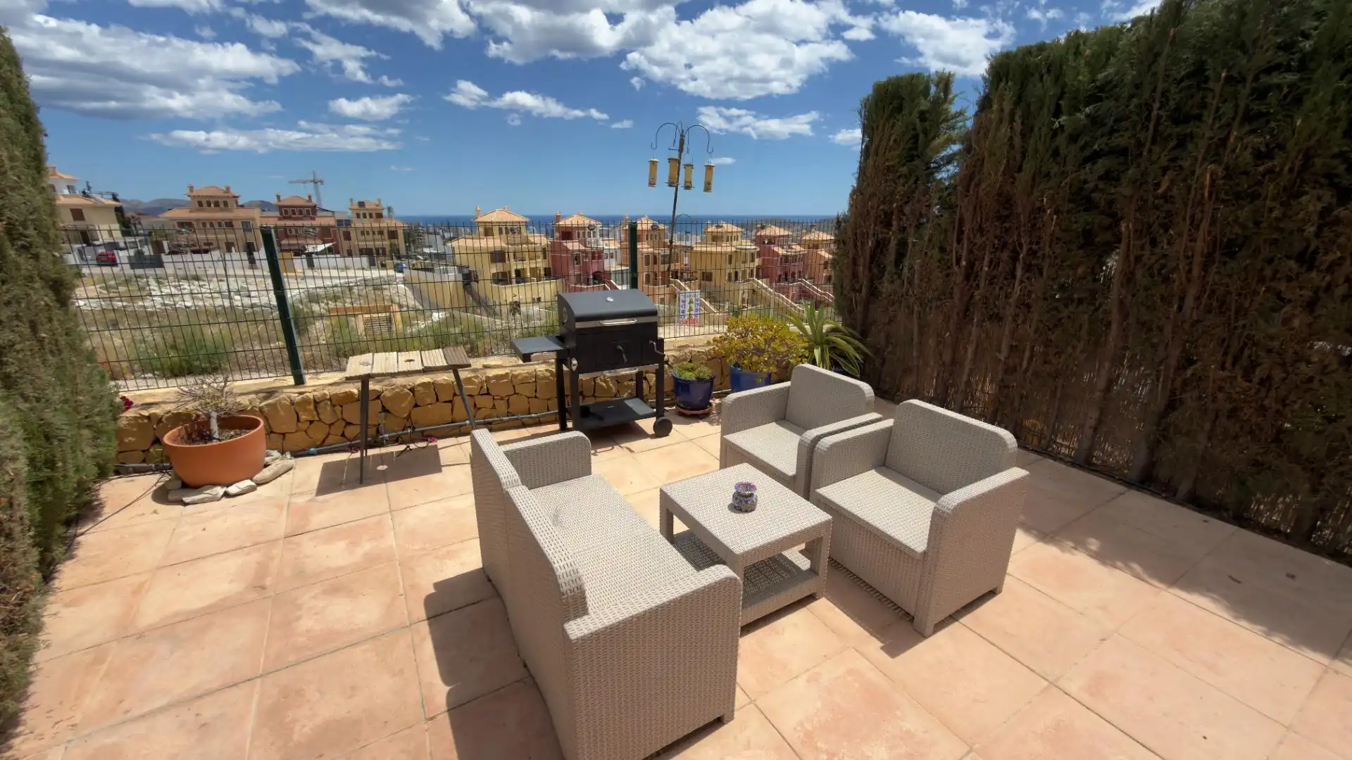 Terrassa de Casa o xalet de lloguer en Finestrat amb Aire condicionat i Moblat