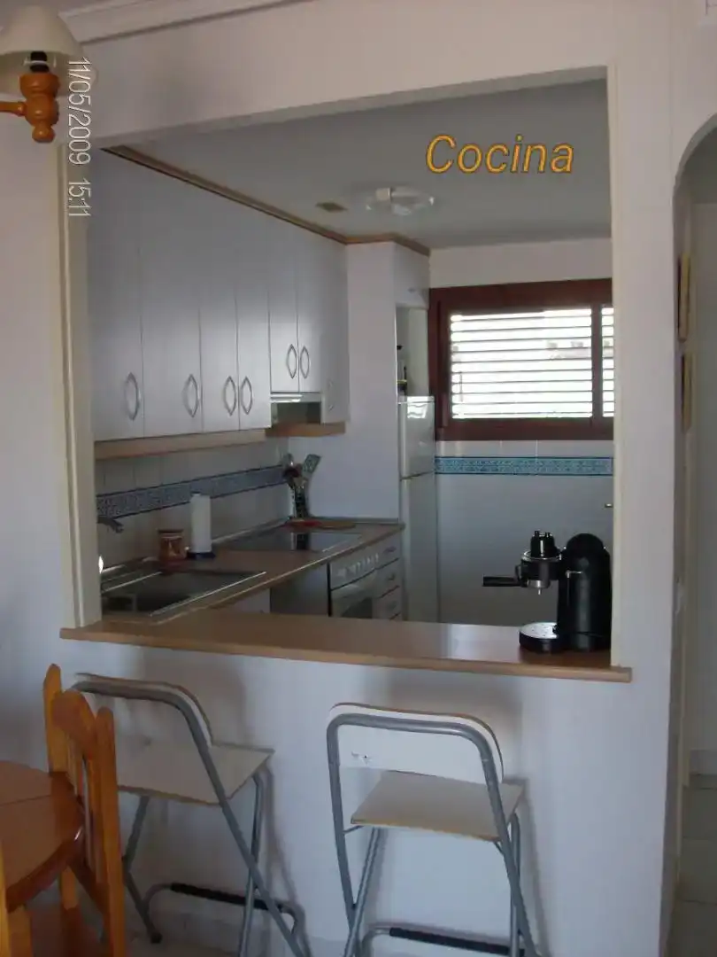 Cocina de Ático de alquiler en Vera con Aire acondicionado, Amueblado y Horno