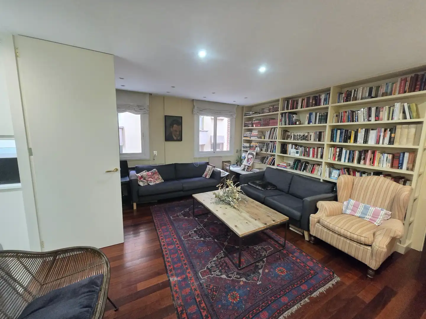 Sala de estar de Piso en venta en Barcelona con Aire acondicionado, Calefacción y Parquet