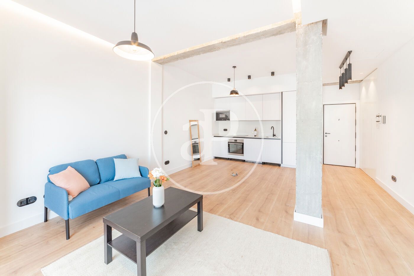 Sala de estar de Ático en venta en  Madrid Capital con Aire acondicionado, Calefacción y Terraza