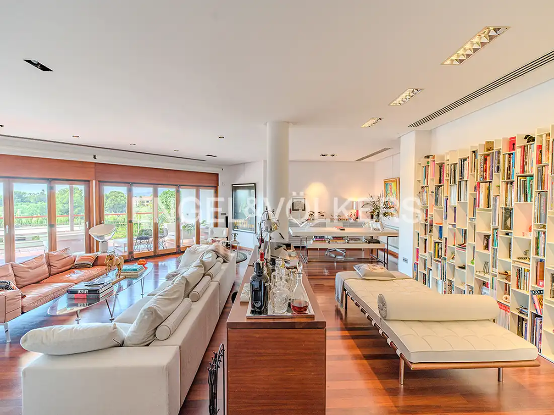 Sala d'estar de Casa o xalet en venda en Elche / Elx amb Aire condicionat, Calefacció i Jardí privat