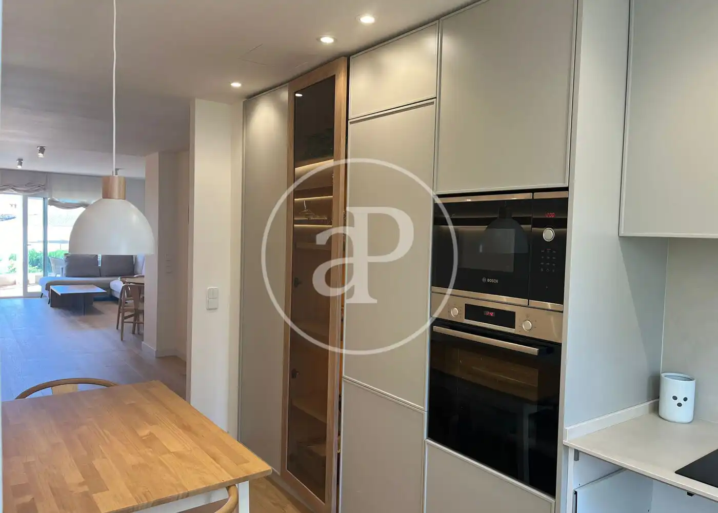 Cocina de Piso de alquiler en  Palma de Mallorca con Aire acondicionado, Calefacción y Jardín privado