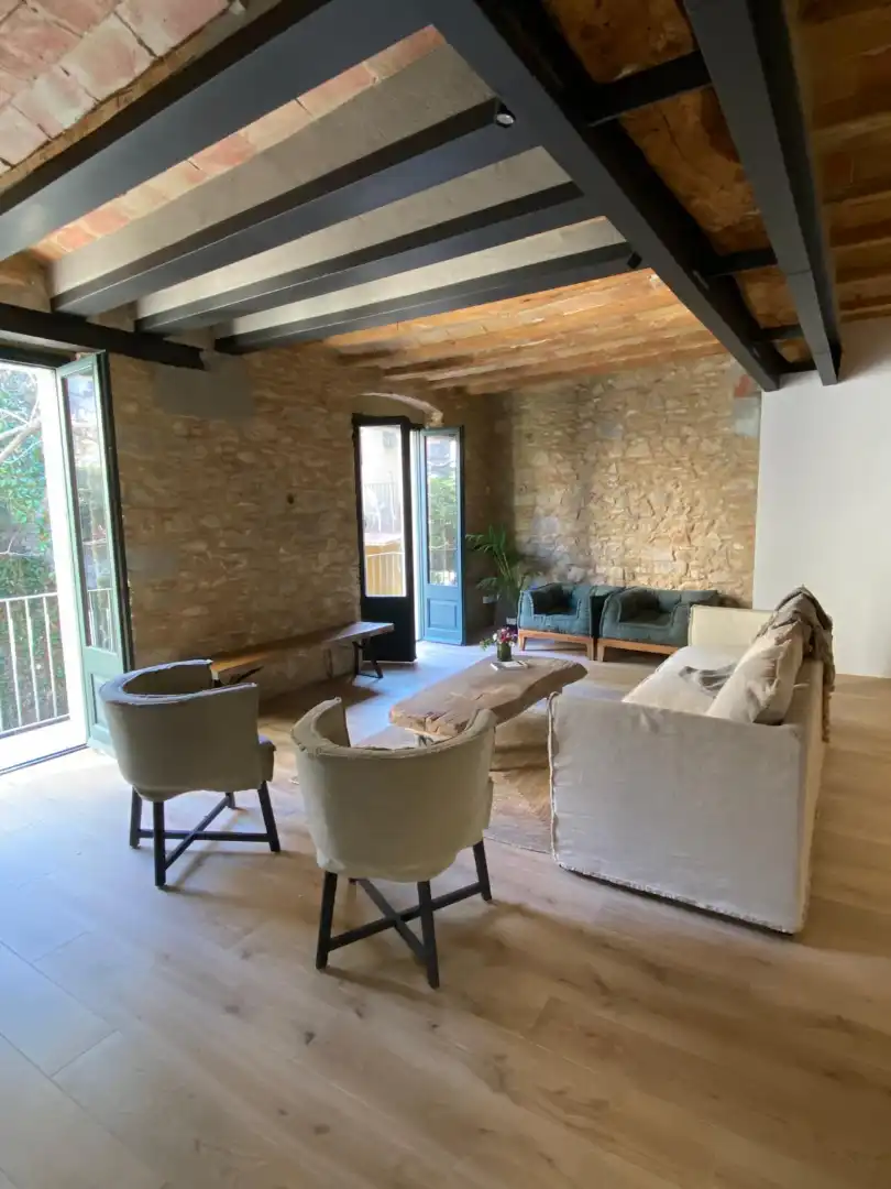 Sala d'estar de Pis de lloguer en Girona amb Aire condicionat, Calefacció i Traster