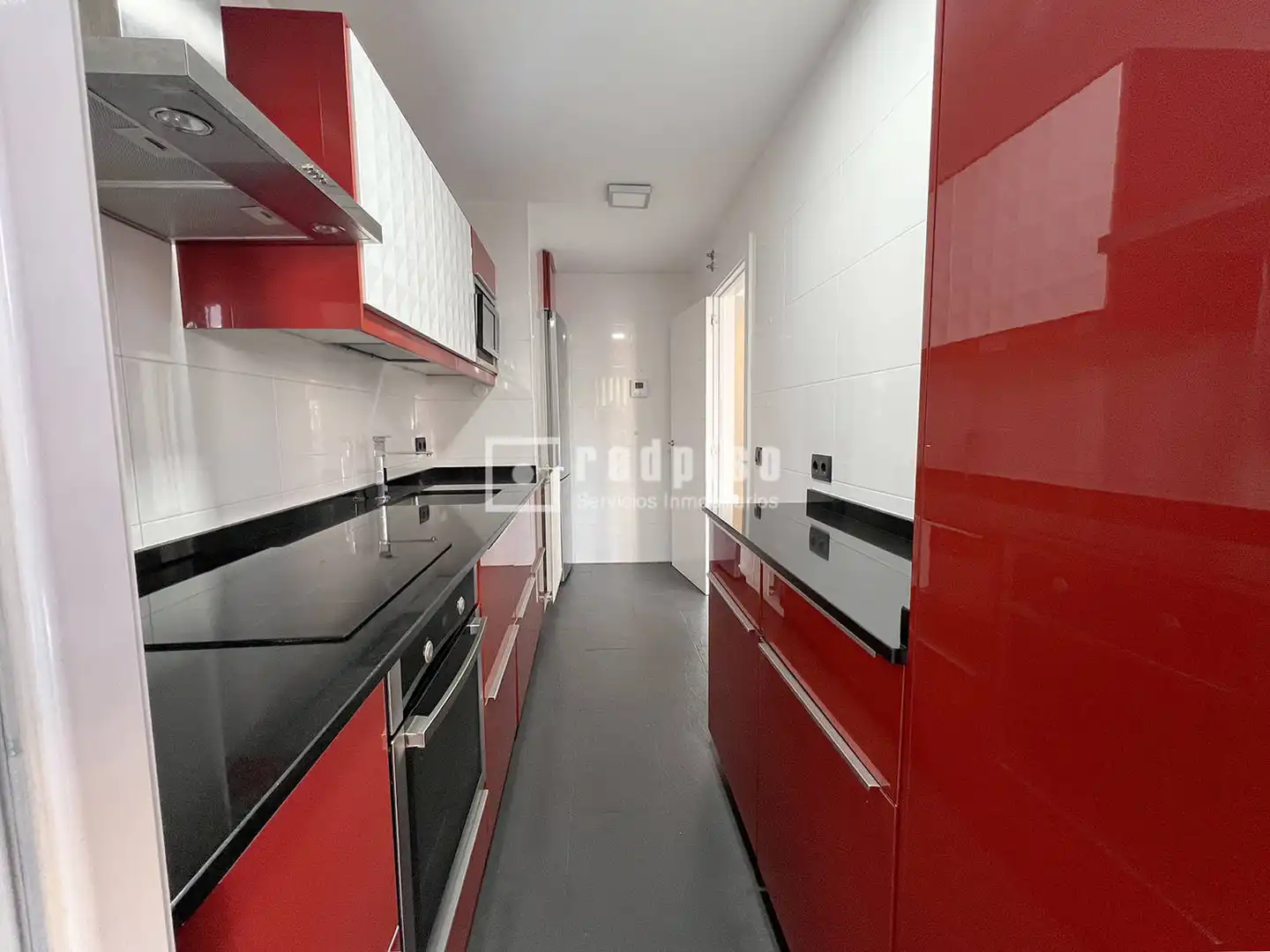 Kitchen of Flat for rent in Madrid  with Heating, Private garden and Terrace