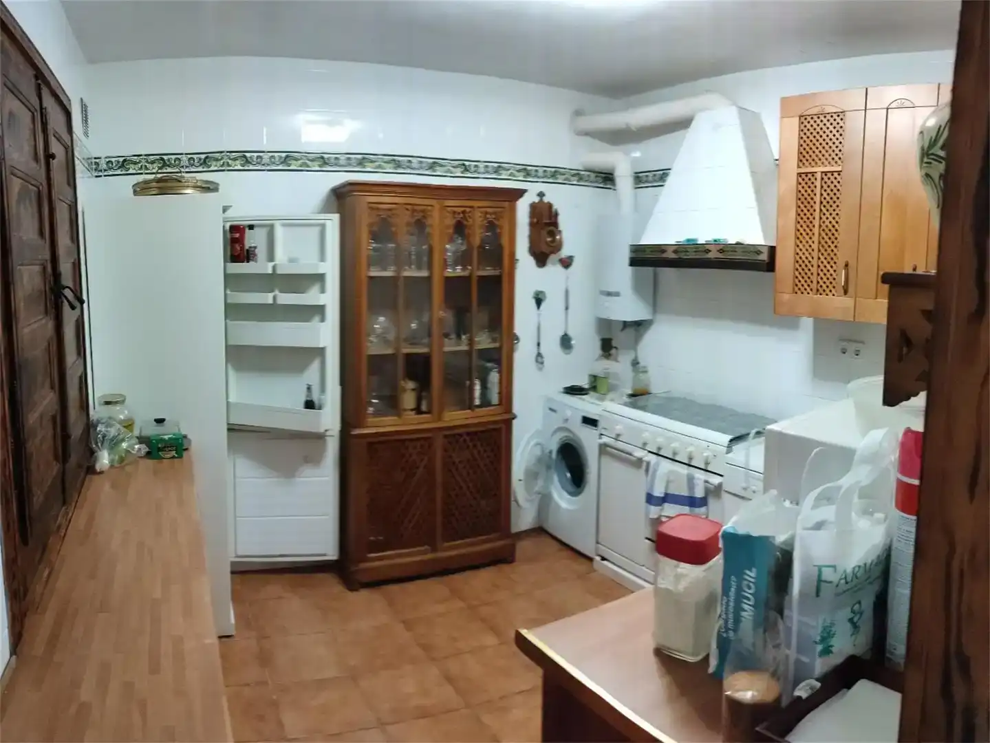 Küche von Country house zum Verkauf in Valdemanco mit Privatgarten, Abstellraum und Ofen