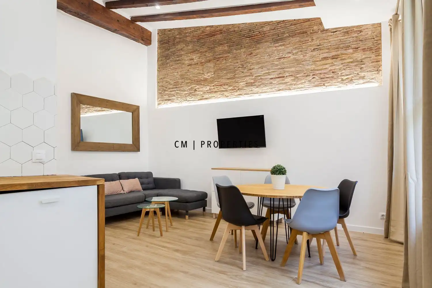 Sala de estar de Dúplex de alquiler en Valencia con Aire acondicionado, Calefacción y Terraza