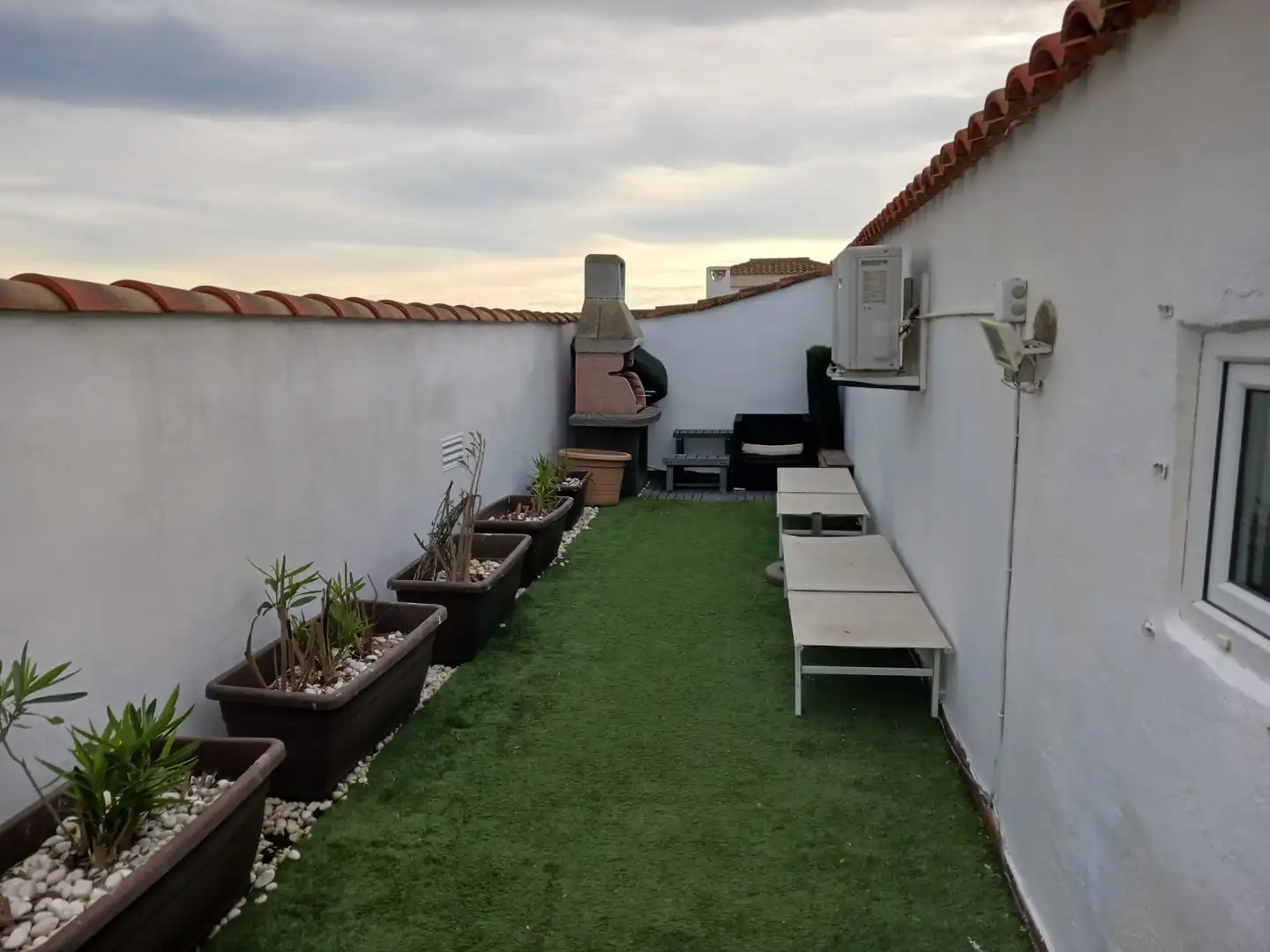 Terrasse von Wohnung zum Verkauf in Sant Jaume d'Enveja mit Klimaanlage, Heizung und Parkett