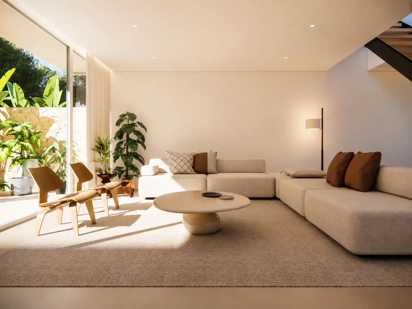 Living room of Detached homes for sale in Santa Margalida  with Air Conditioner, Heating and Terrace