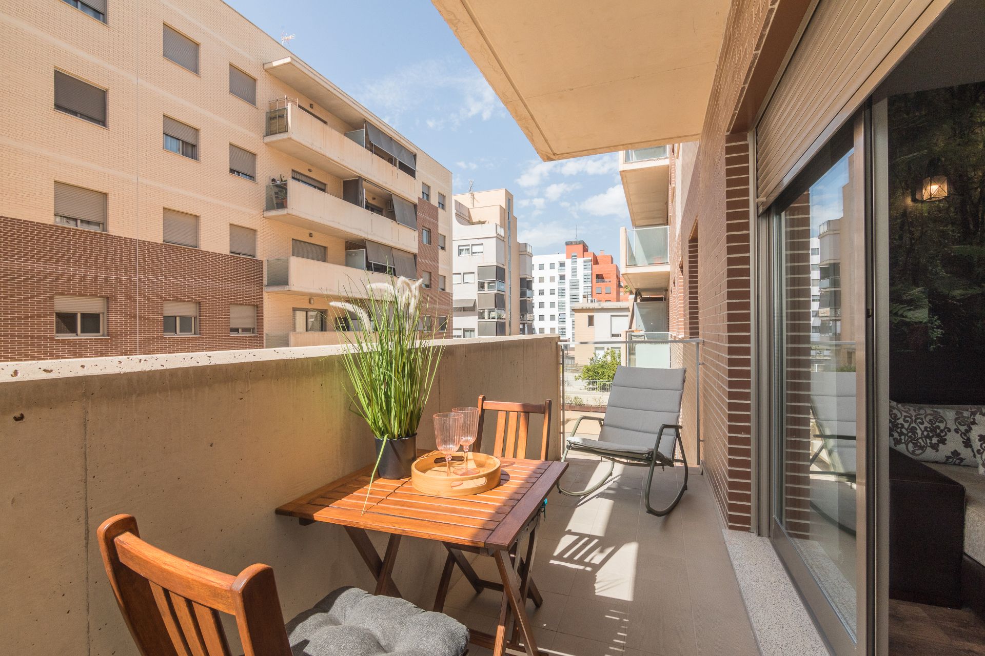 Terrace of Flat for sale in Elche / Elx  with Air Conditioner, Terrace and Furnished