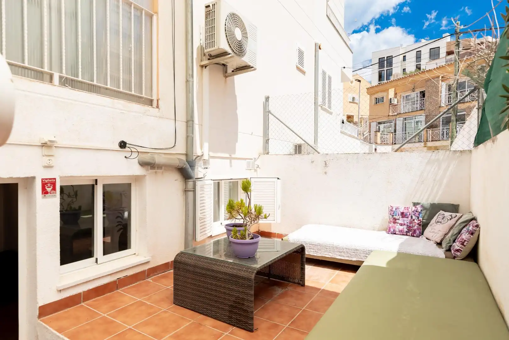 Terraza de Casa adosada en venta en  Palma de Mallorca con Aire acondicionado, Calefacción y Jardín privado