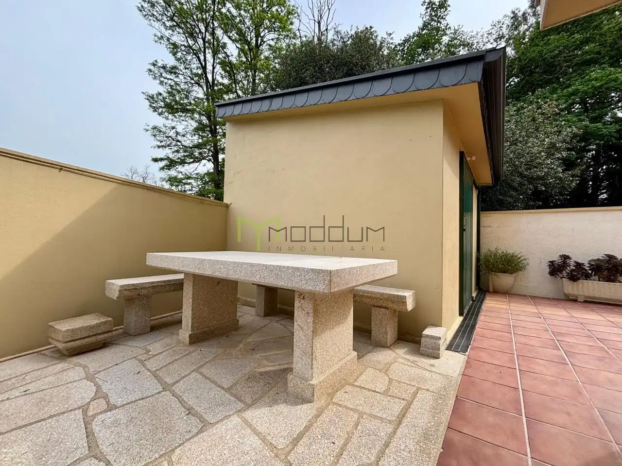 Terraza de Casa o chalet en venta en Ames con Calefacción, Jardín privado y Parquet